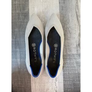 Rothy's The Point Ballet Flats in Dove Gray Size 7.5